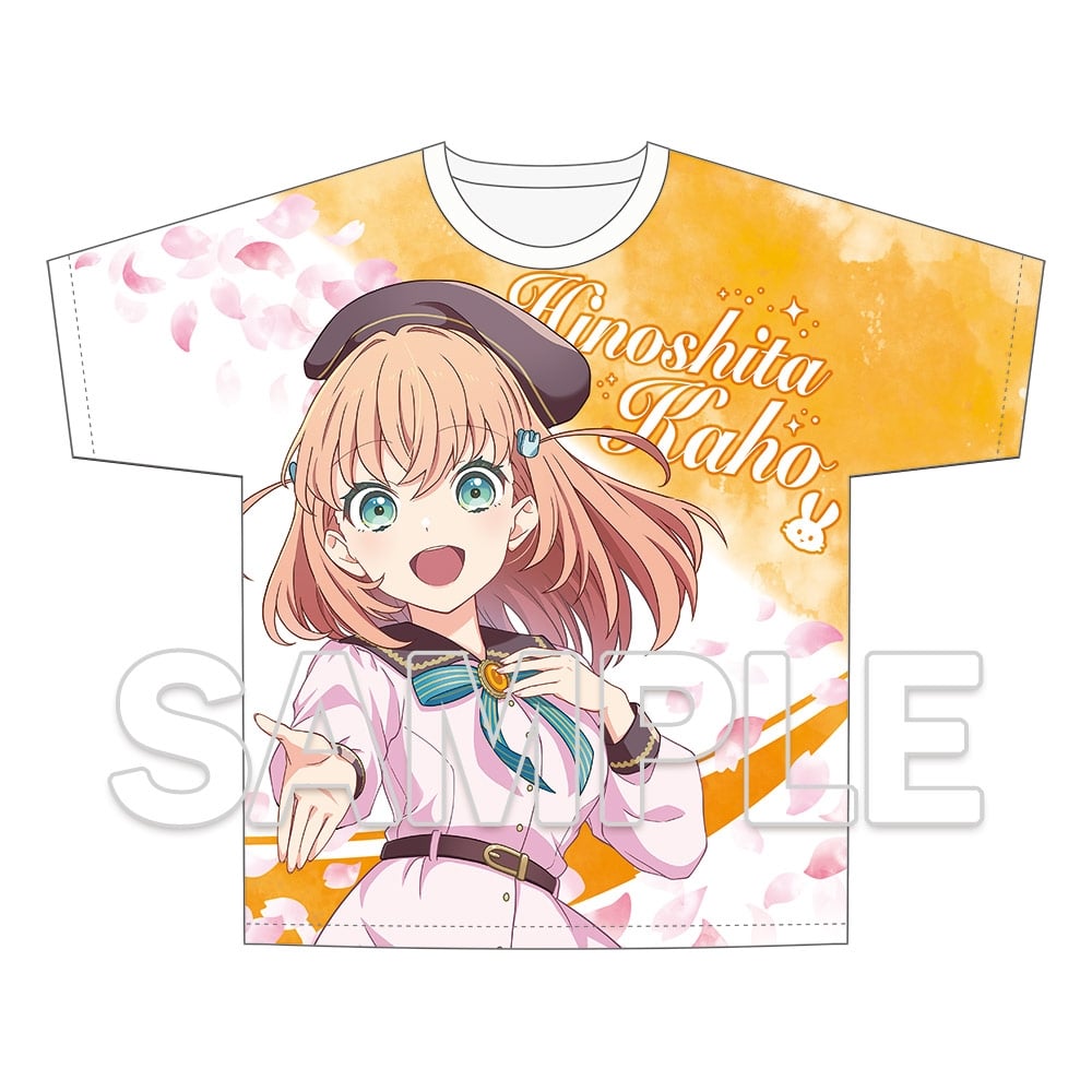 【再販】『蓮ノ空女学院スクールアイドルクラブ』フルグラフィックTシャツ 日野下 花帆 Dream Believers Ver.