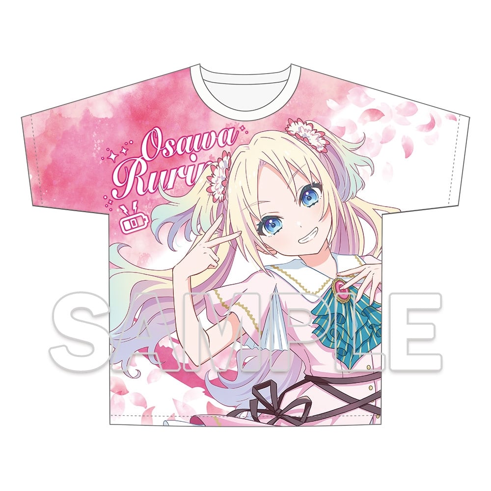 【再販】『蓮ノ空女学院スクールアイドルクラブ』フルグラフィックTシャツ 大沢 瑠璃乃 Dream Believers Ver.