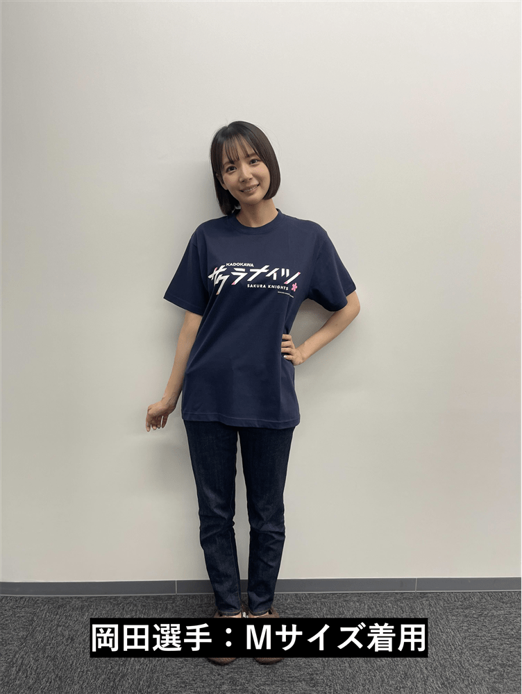 KADOKAWAサクラナイツ オフィシャルチームロゴTシャツ ネイビー/Sサイズ