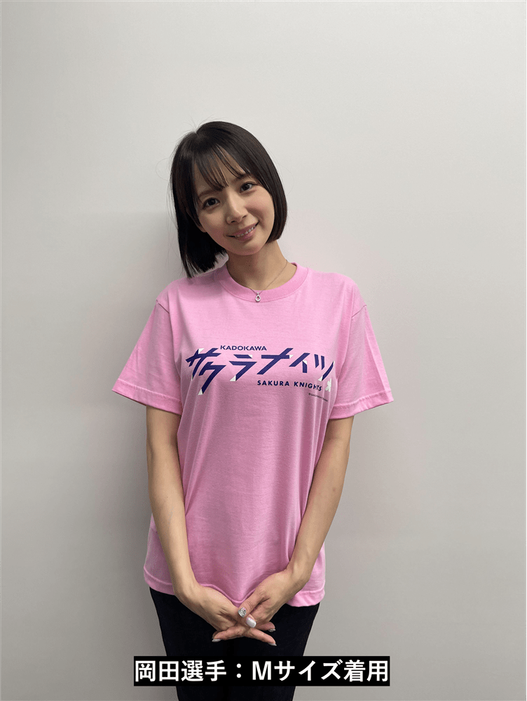 KADOKAWAサクラナイツ オフィシャルチームロゴTシャツ ピンク/Sサイズ