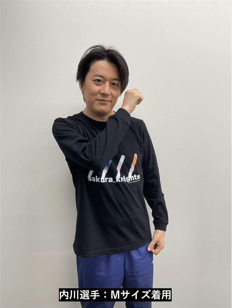 サクラブレード ロングTシャツ ブラック/Sサイズ