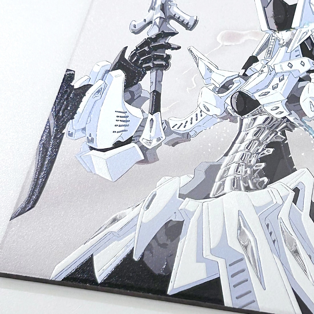 DESIGNS 永野護デザイン展 KCMオリジナル ファイブスター物語タッチミー！木製ポストカード GTMダス・ゴースト