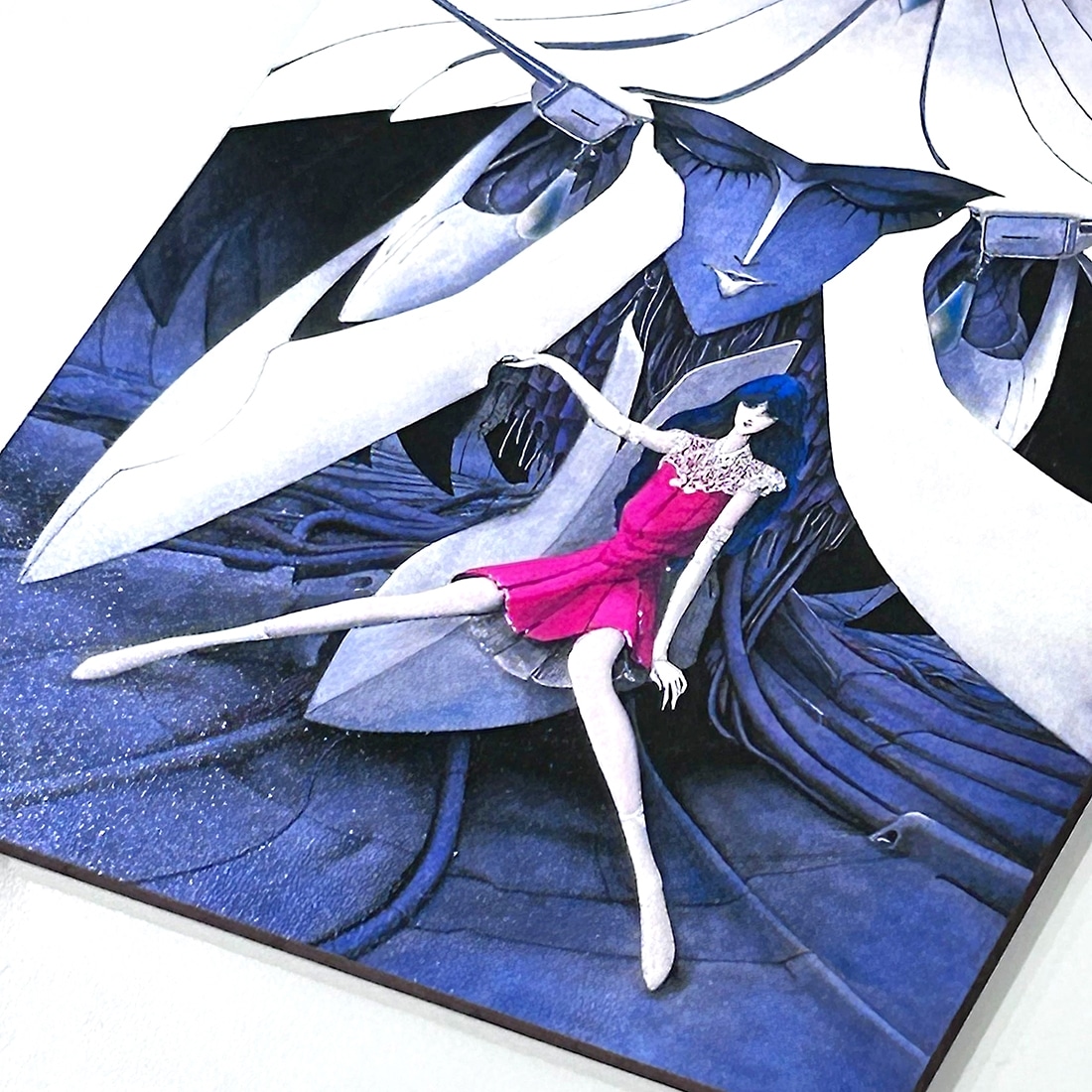 DESIGNS 永野護デザイン展 KCMオリジナル ファイブスター物語タッチミー！木製ポストカード MIRAGE GIRL