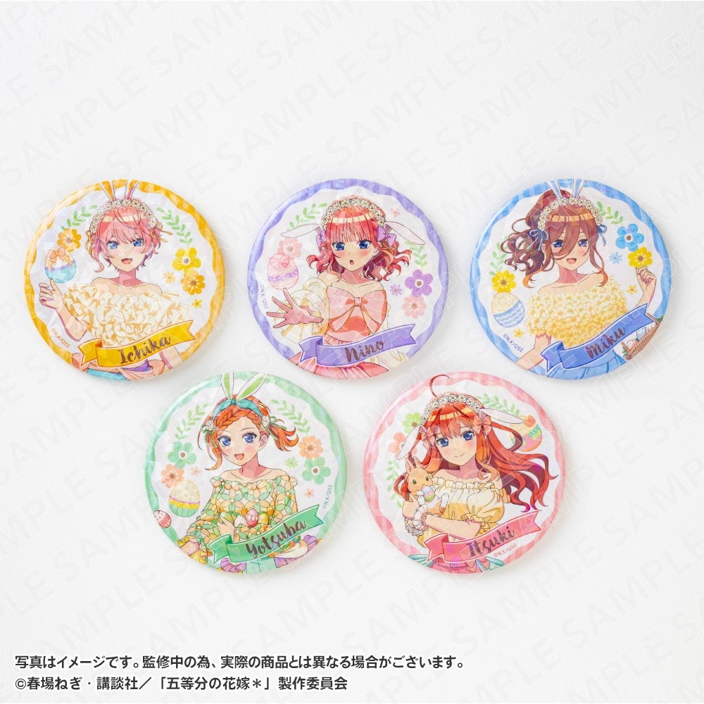 「五等分の花嫁＊」トレーディングホログラム75mm缶バッジ BOX