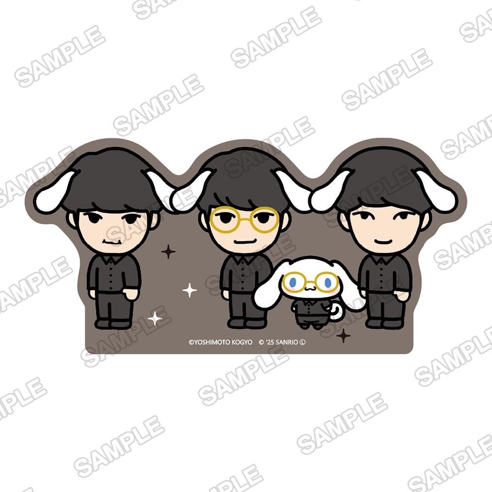 よしもと漫才劇場×シナモロール　トレーディングステッカー　Ver.デフォルメ