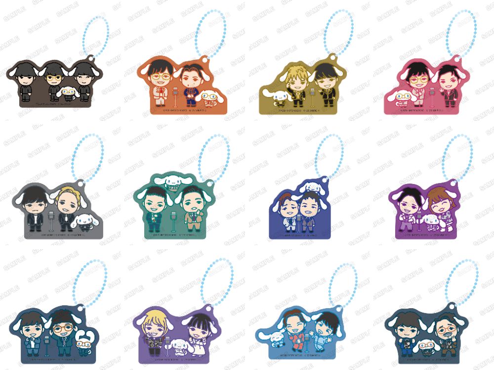 よしもと漫才劇場×シナモロール　マスコットチャーム　Ver.デフォルメ フースーヤ×シナモロール