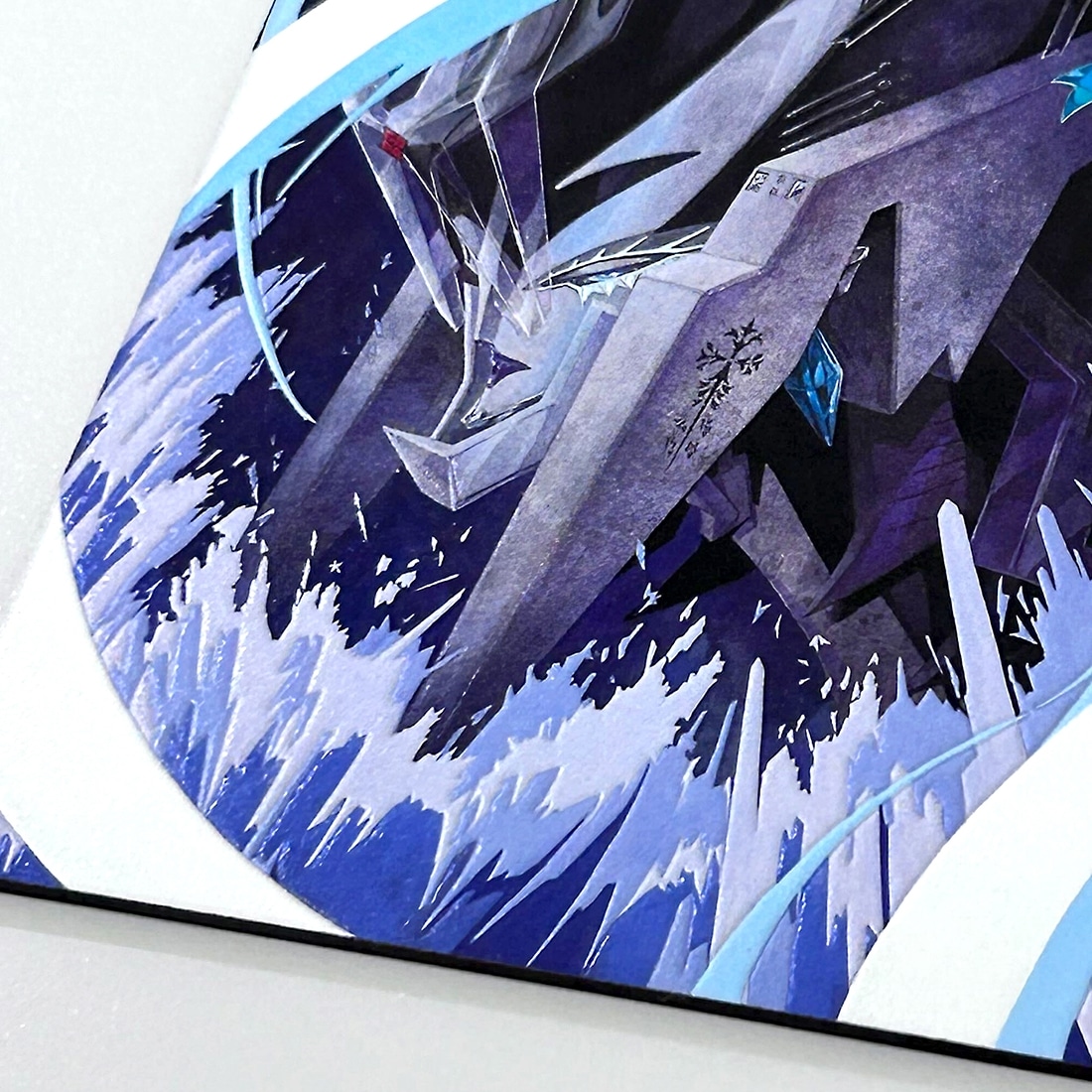 DESIGNS 永野護デザイン展 KCMオリジナル ファイブスター物語 タッチミー！木製ポストカード SNOWFLAKES（単行本第13巻）