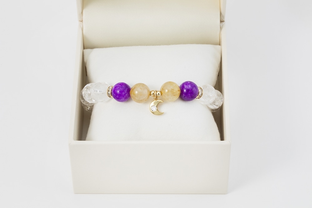 エミえみちゃん　星の導きブレスレット　月（Sサイズ）＆太陽