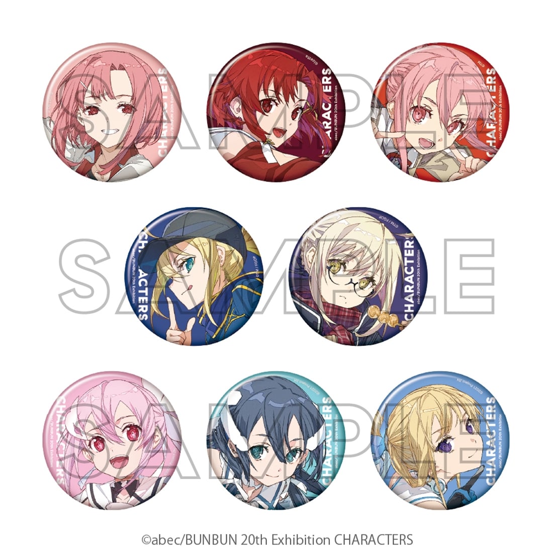 abec/BUNBUN 20th Exhibition CHARACTERS トレーディング缶バッジ Ver.B