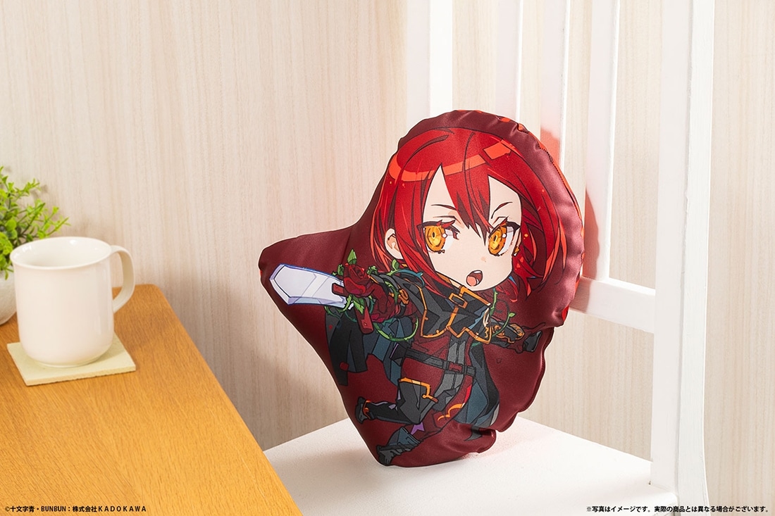 abec/BUNBUN 20th Exhibition CHARACTERS ミニキャラダイカットクッション『薔薇のマリア』マリアローズ