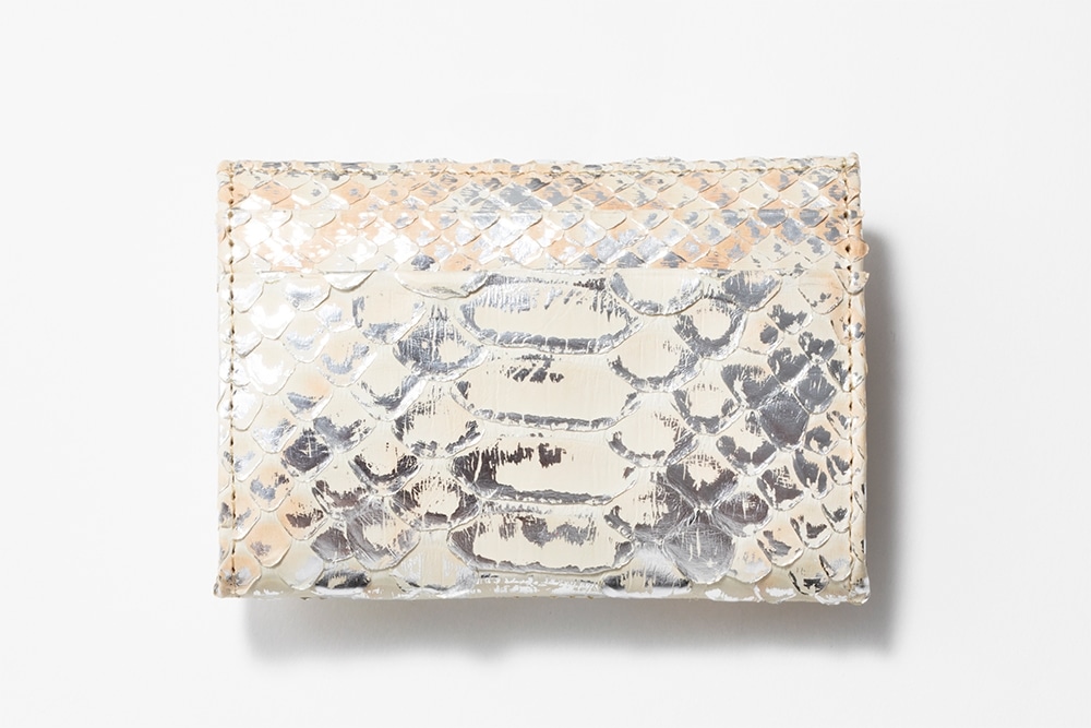 【数量限定】ハッピー.三姉妹　金運アップ巳守豆財布（みまもりまめざいふ）　ホワイトシルバー