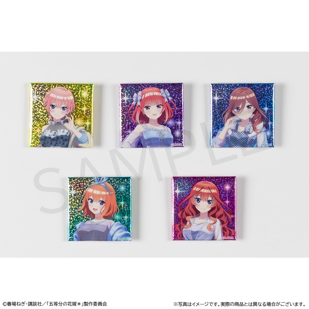 【事後通販】 「五等分の花嫁＊」スクエア缶バッジ 中野三玖