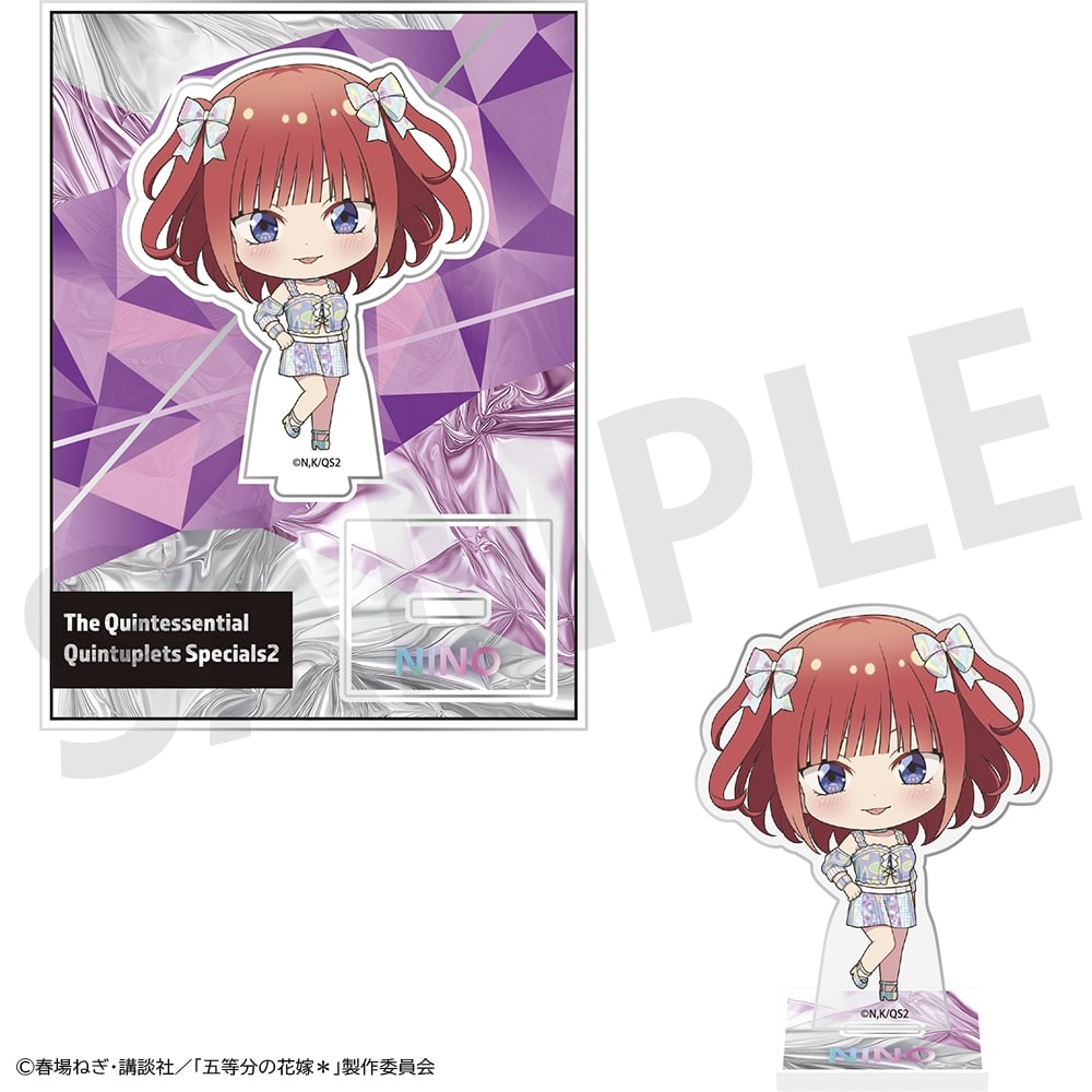 【事後通販】 「五等分の花嫁＊」ミニアクリルスタンドプレート 中野二乃