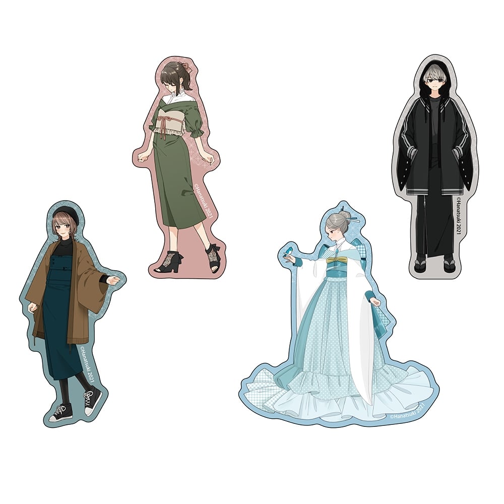 現代創作和服　花月作品集　ステッカー　D