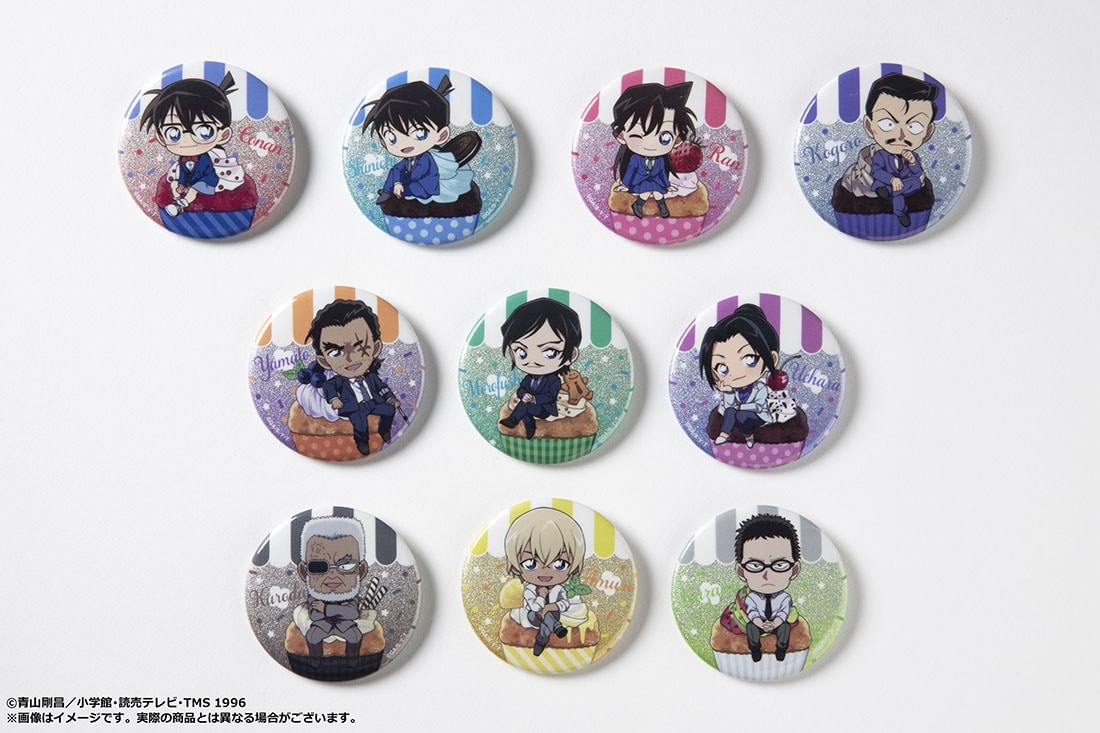 「名探偵コナン」キラキラ缶バッジコレクション カップケーキver. BOX