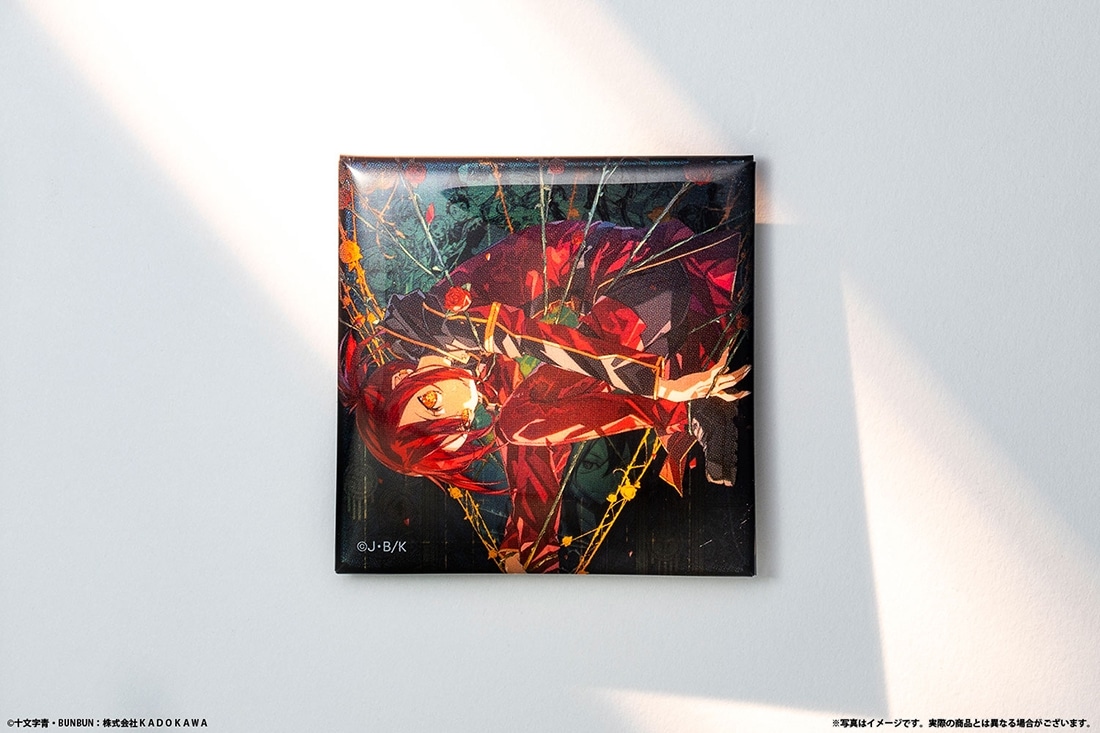 abec/BUNBUN 20th Exhibition CHARACTERS メタリックスクエア缶バッジ『薔薇のマリア』