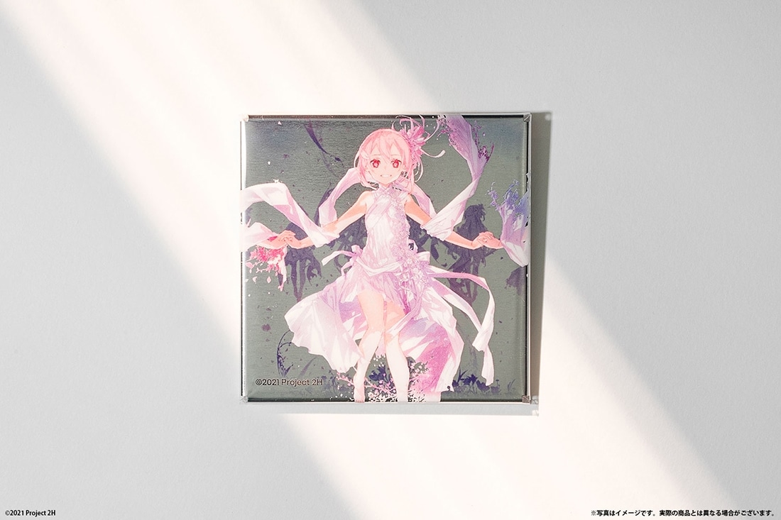 abec/BUNBUN 20th Exhibition CHARACTERS メタリックスクエア缶バッジ『結城友奈は勇者である』