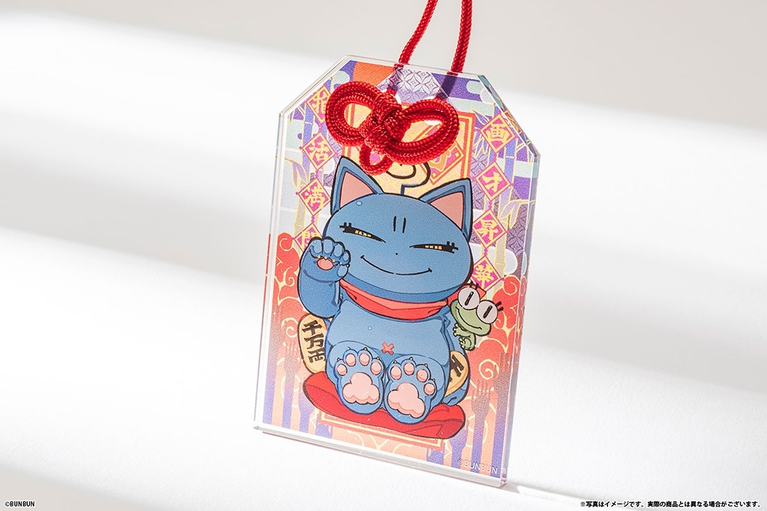 abec/BUNBUN 20th Exhibition CHARACTERS お守り風アクリルキーホルダー BUNBUN招き猫