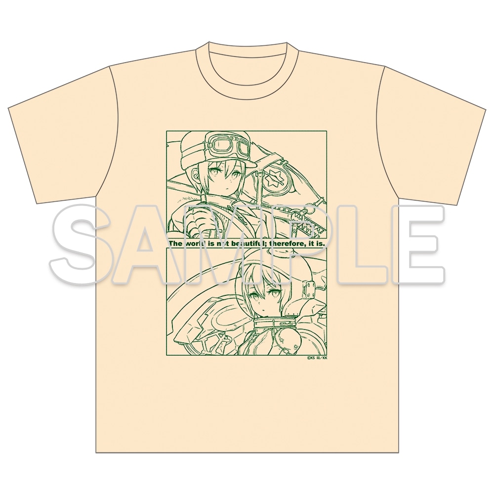【二次受注】『キノの旅 the Beautiful World』25周年記念 Tシャツ　C 騎士キノ＆パイロットキノ　XLサイズ