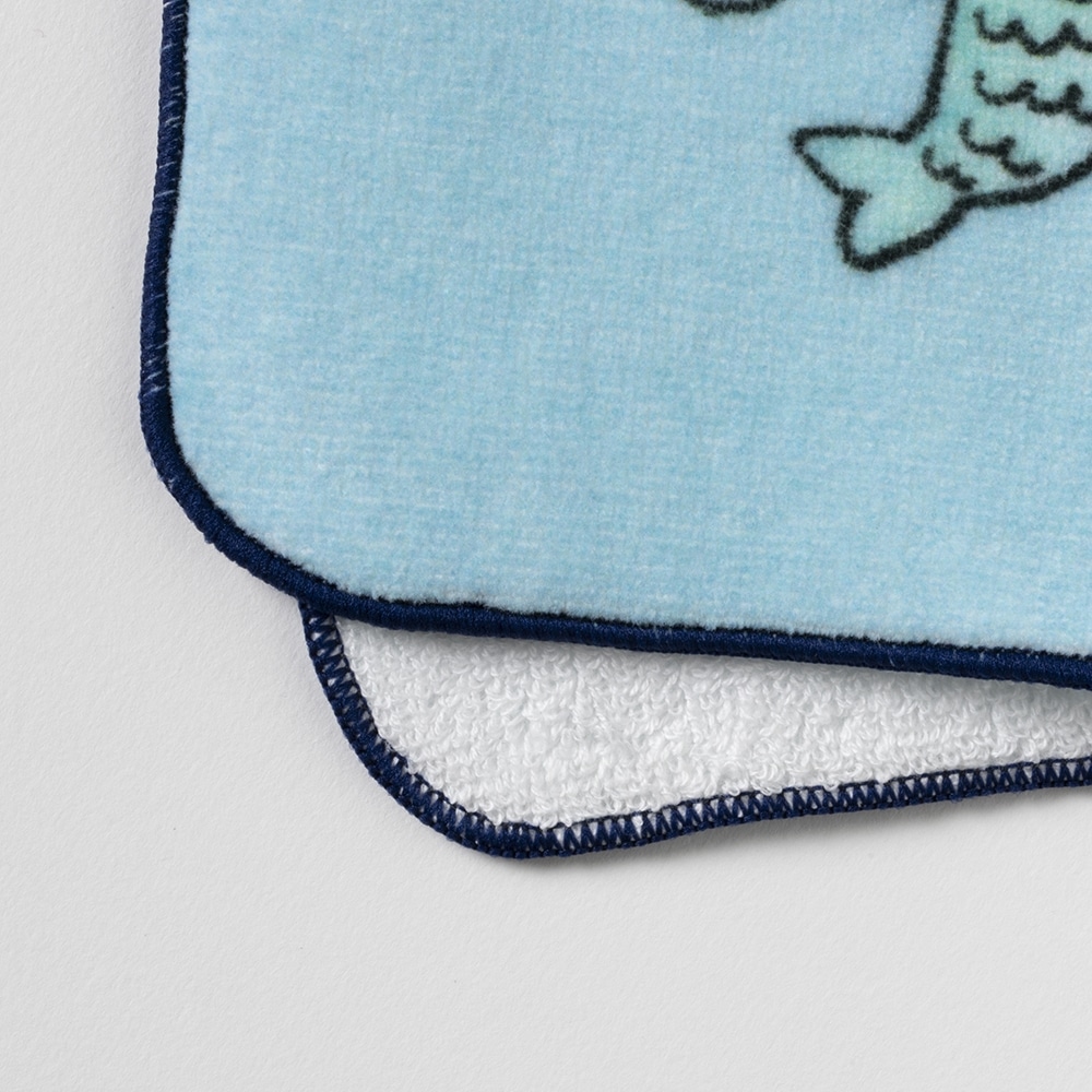ひよこ　ハンドタオル1枚 ブルー
