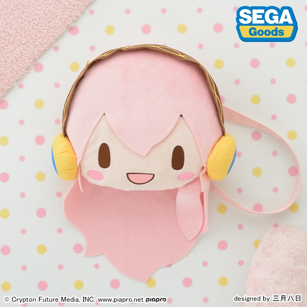 巡音ルカ ふわぷち フェイスショルダーバッグ（Ｍ）