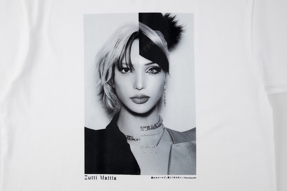 Zutti Mattia　アートフォトTシャツ　A柄　M