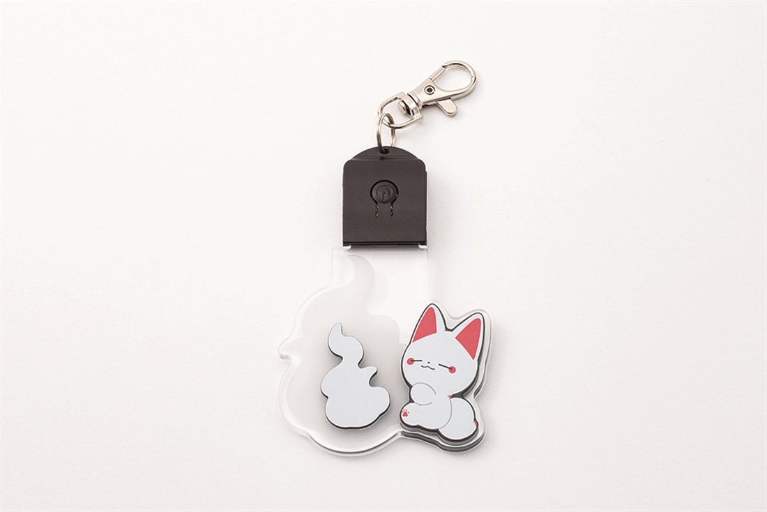 『かみさまキツネとサラリーマン』LED狐火キーホルダーシリーズ　シロ