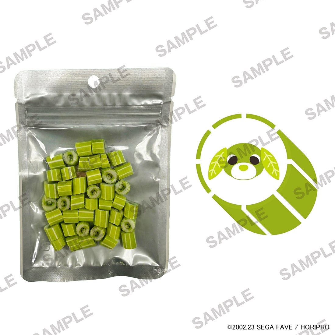 【カドスト限定】お茶犬 リョクのキャンディ＆シャカシャカアクリルキーホルダー