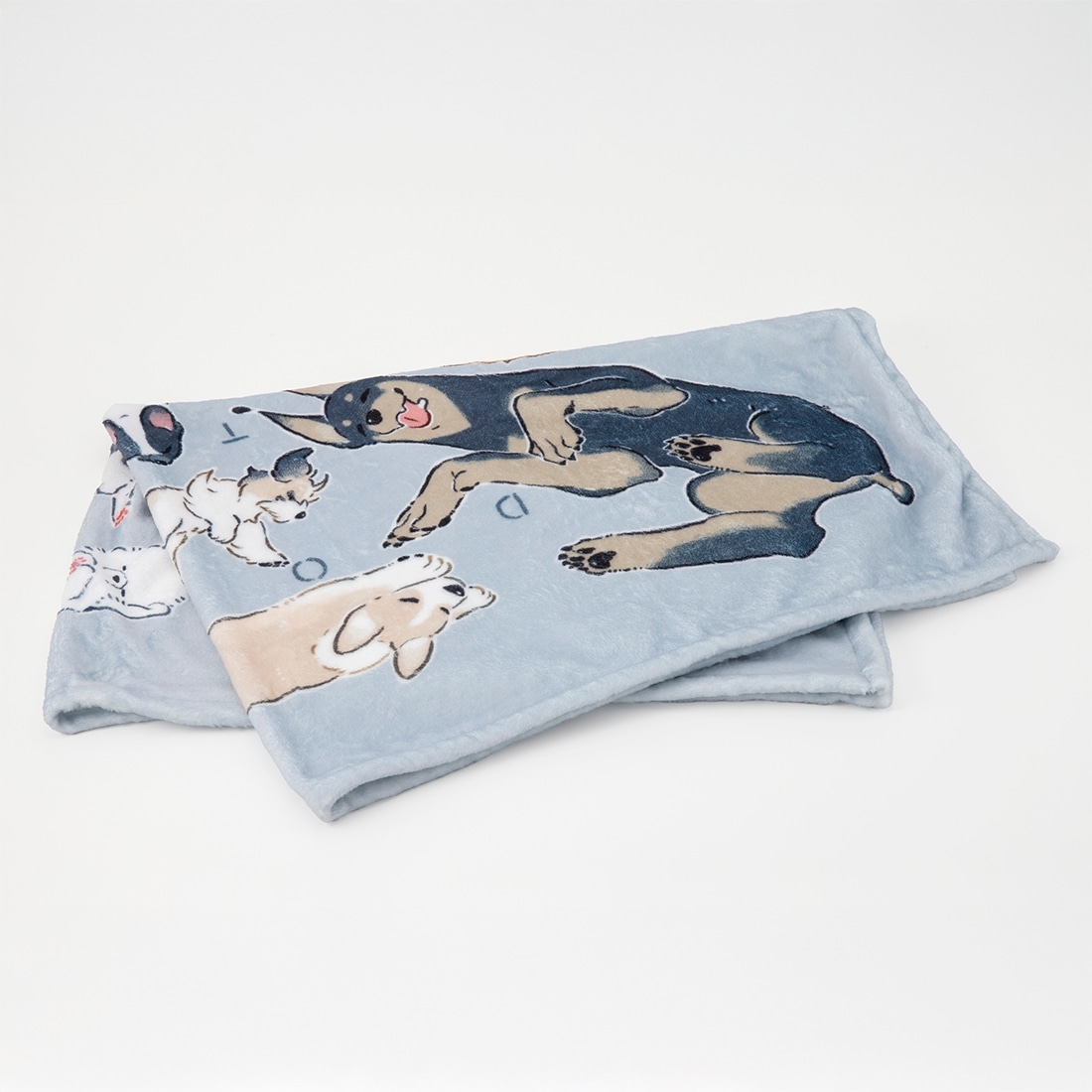 ドベとノラ　ブランケット グレー