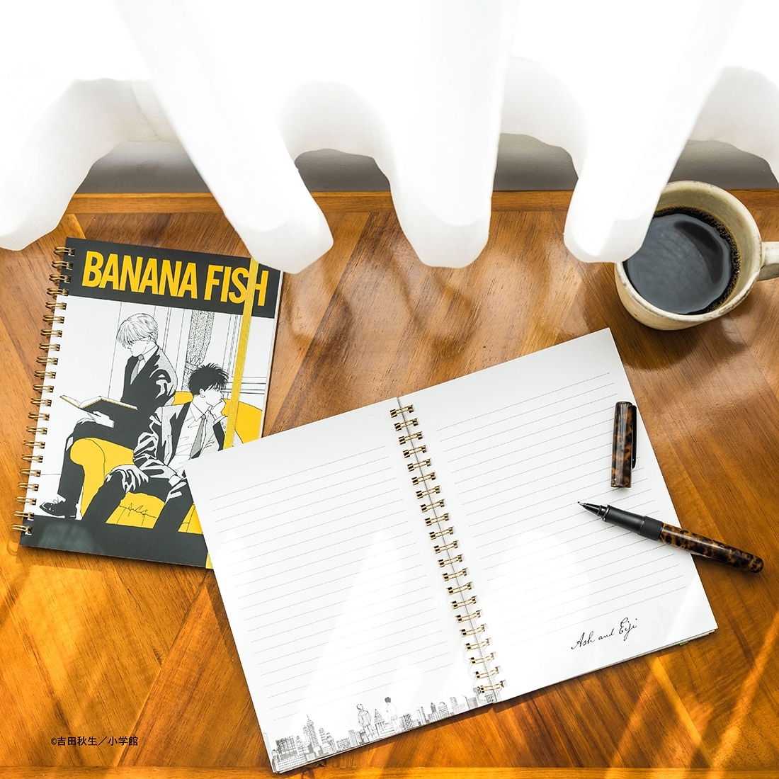BANANA FISH バンド付きダブルリングノート