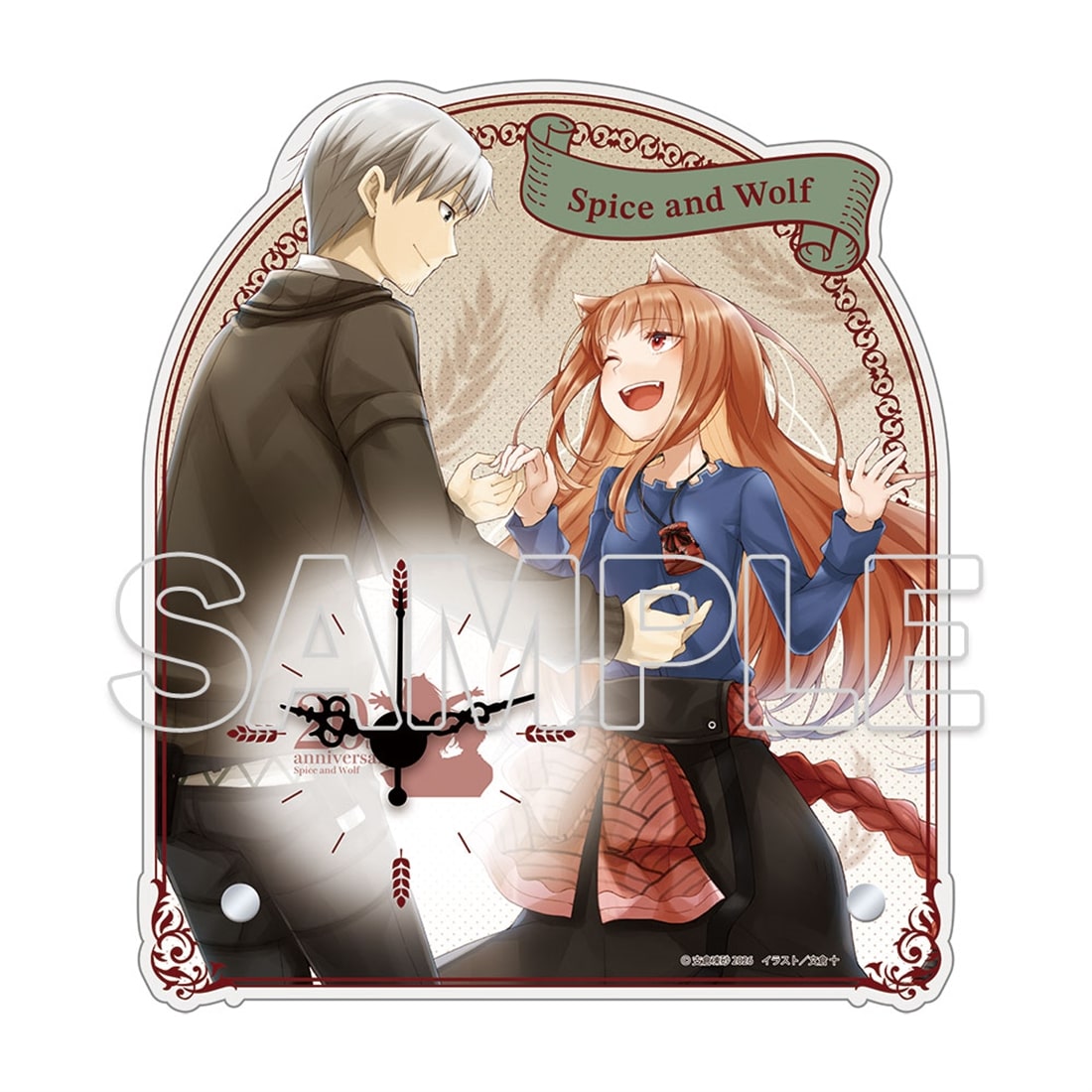 『狼と香辛料』原作20周年記念 アクリルクロック