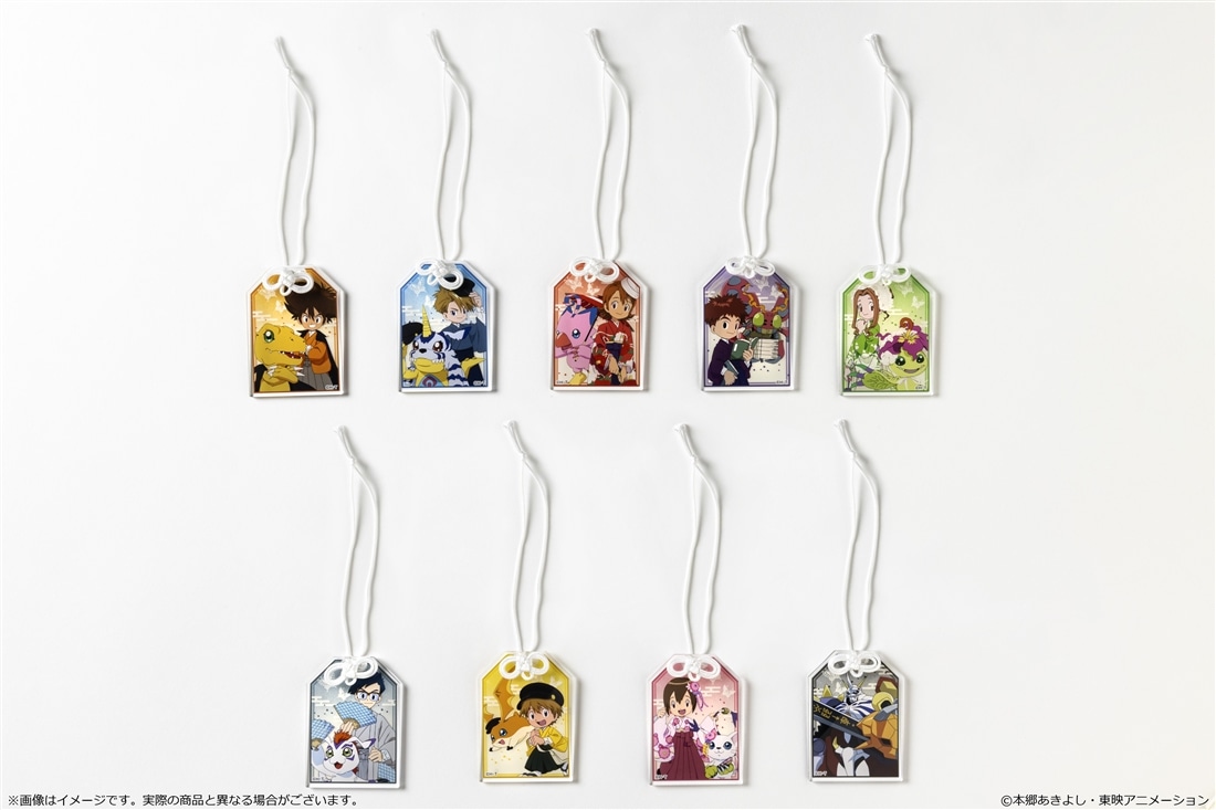 【事後受注】デジモンアドベンチャー アクリルお守りキーホルダー 八神ヒカリ＆テイルモン