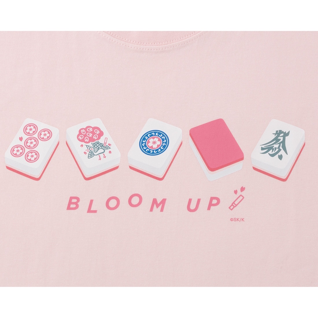 「サクラ牌」BLOOM UP Tシャツ ベビーピンク　Sサイズ ベビーピンク S