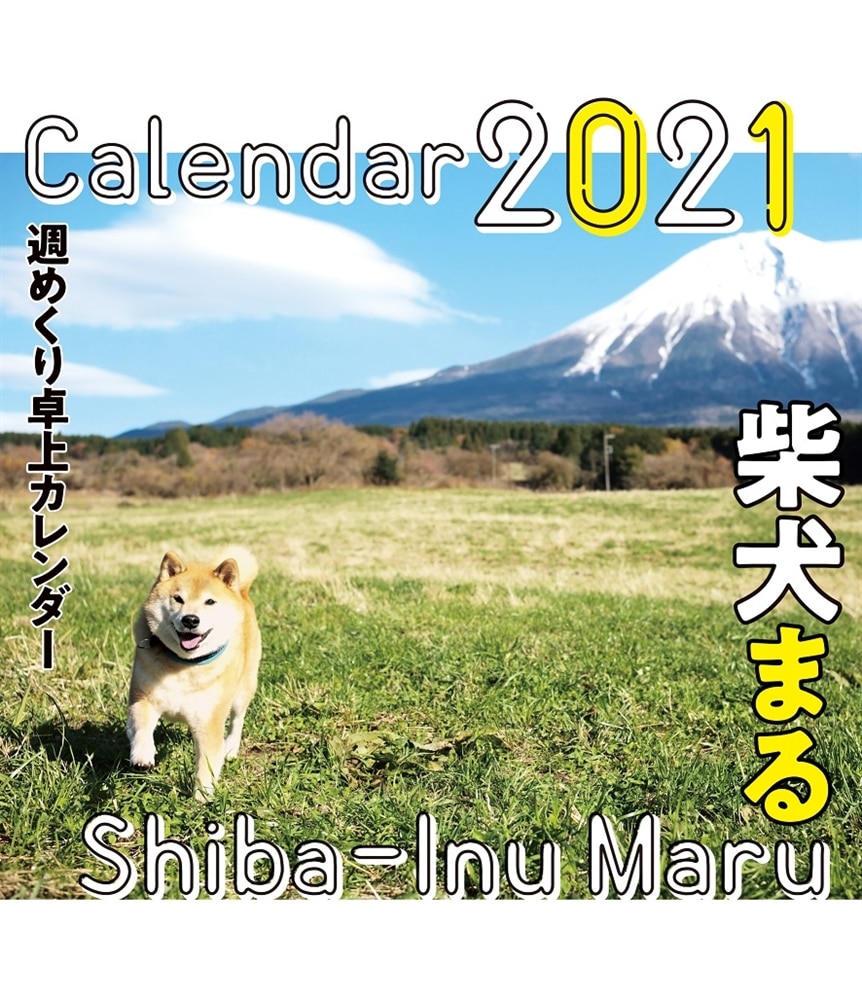 2021年　柴犬まる週めくり卓上カレンダー