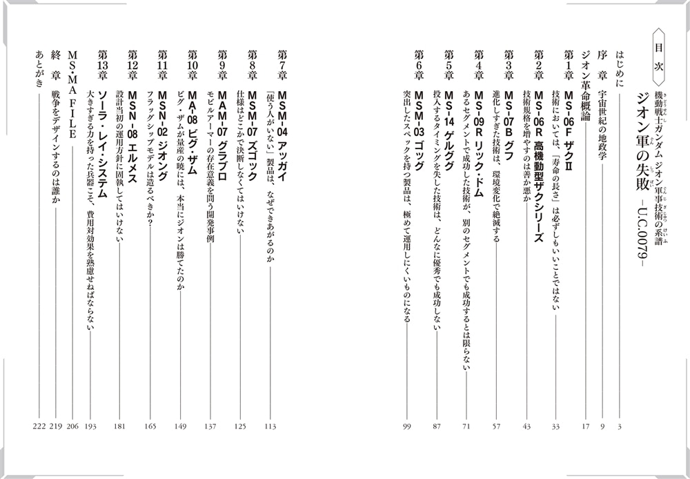 機動戦士ガンダム　ジオン軍事技術の系譜 ジオン軍の失敗 U.C.0079