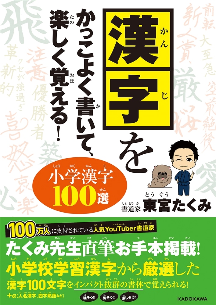 漢字をかっこよく書いて、楽しく覚える！ 小学漢字100選