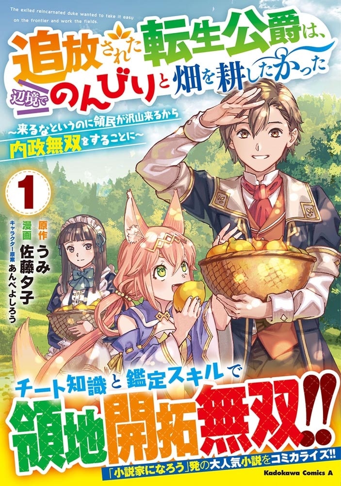 追放された転生公爵は、辺境でのんびりと畑を耕したかった ～来るなというのに領民が沢山来るから内政無双をすることに～ （１）