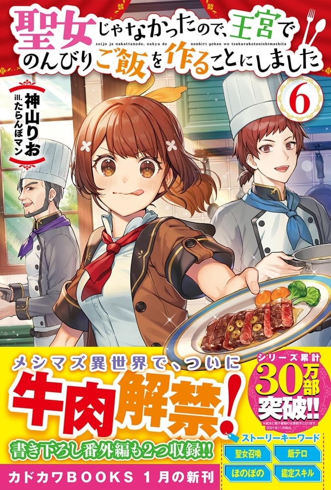 聖女じゃなかったので、王宮でのんびりご飯を作ることにしました ６