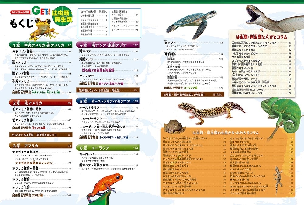 角川の集める図鑑ＧＥＴ！ は虫類・両生類