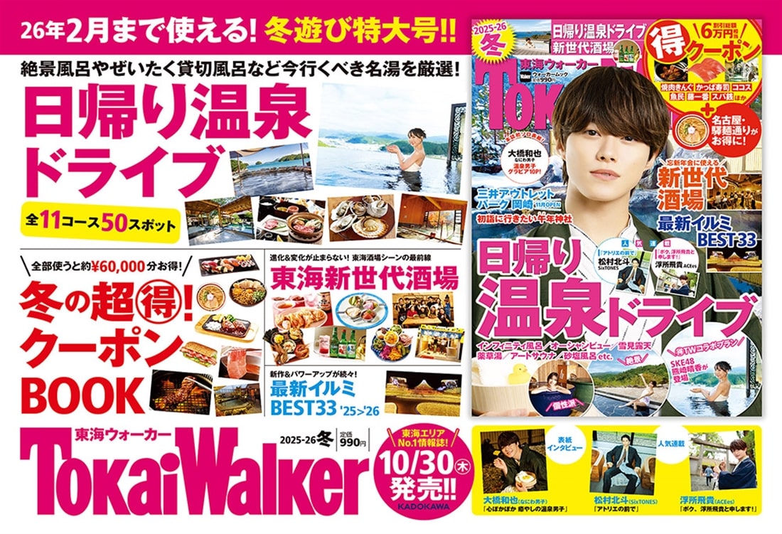 東海ウォーカー2025-26冬 ウォーカームック