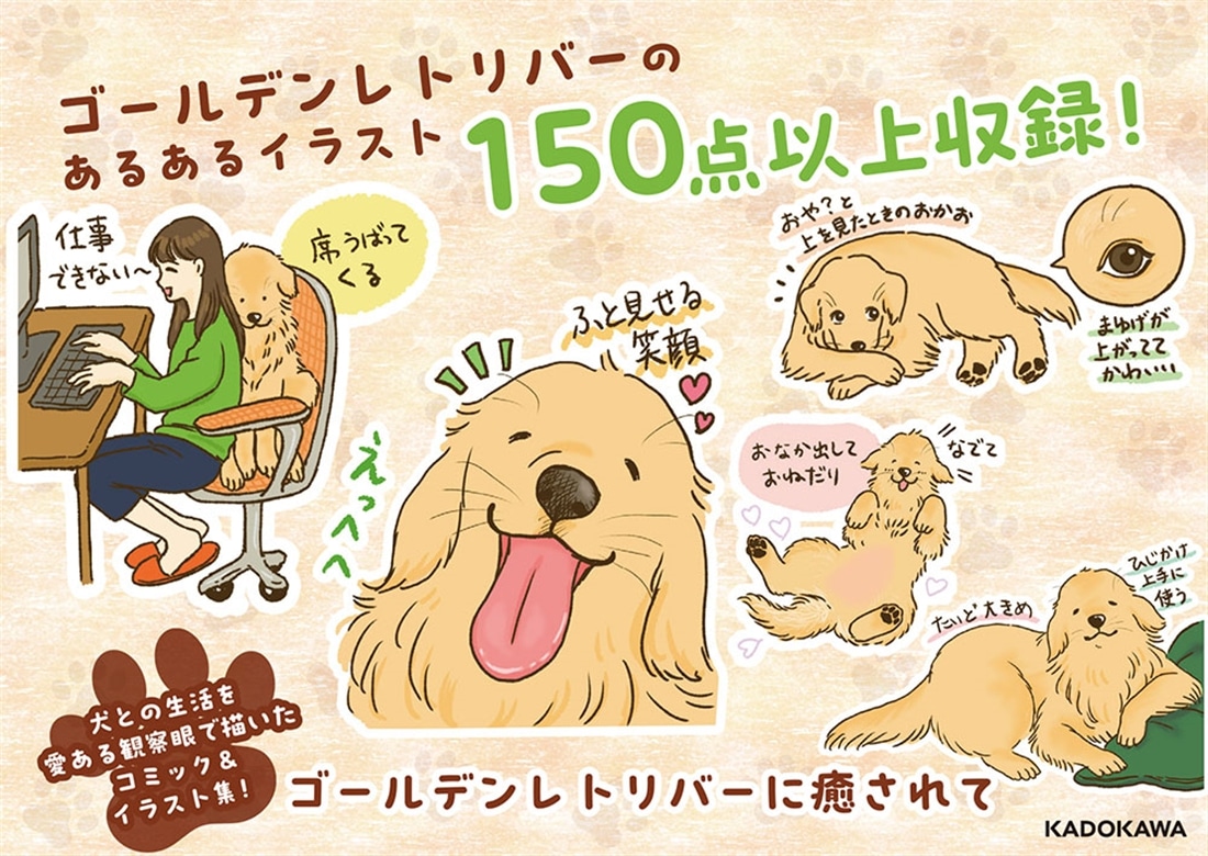 今日もゴールデンレトリバーに癒されて