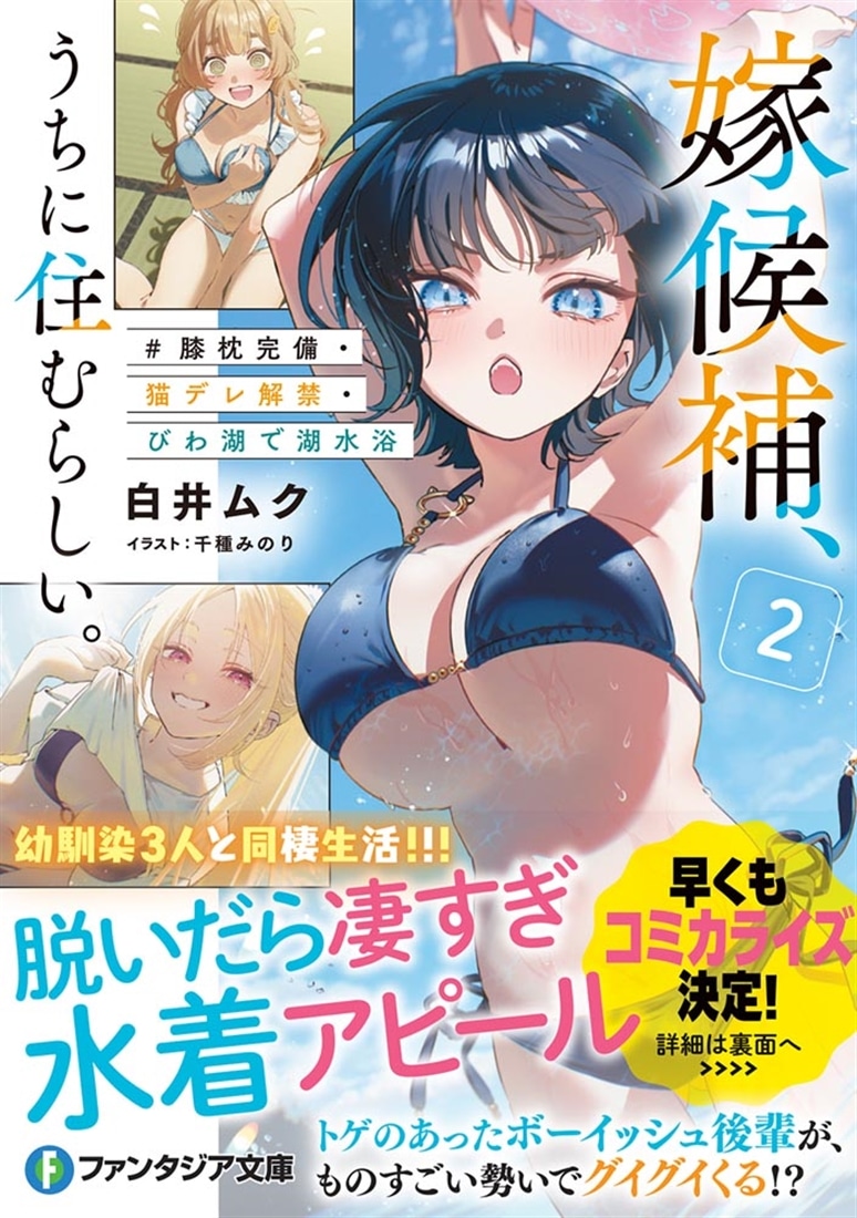 嫁候補、うちに住むらしい。２ #膝枕完備・猫デレ解禁・びわ湖で湖水浴