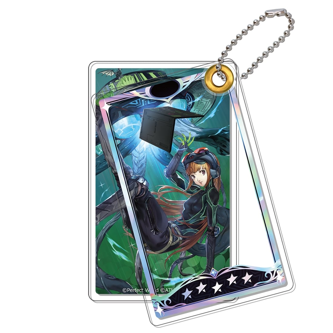 ペルソナ5: The Phantom X アクリルスライドキーホルダー ナビ＆ネクロノミコン ナビ＆ネクロノミコン