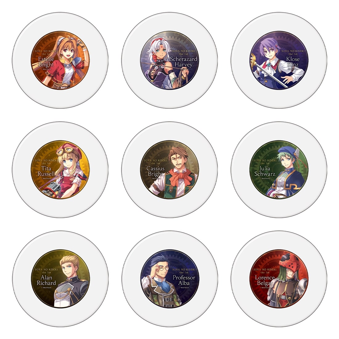 空の軌跡 the 1st＆日本ファルコム45周年記念 トレーディンググラフィックプレート Ver.A 単品 グラフィックプレート 一覧 トレーディンググラフィックプレート Ver.A 単品