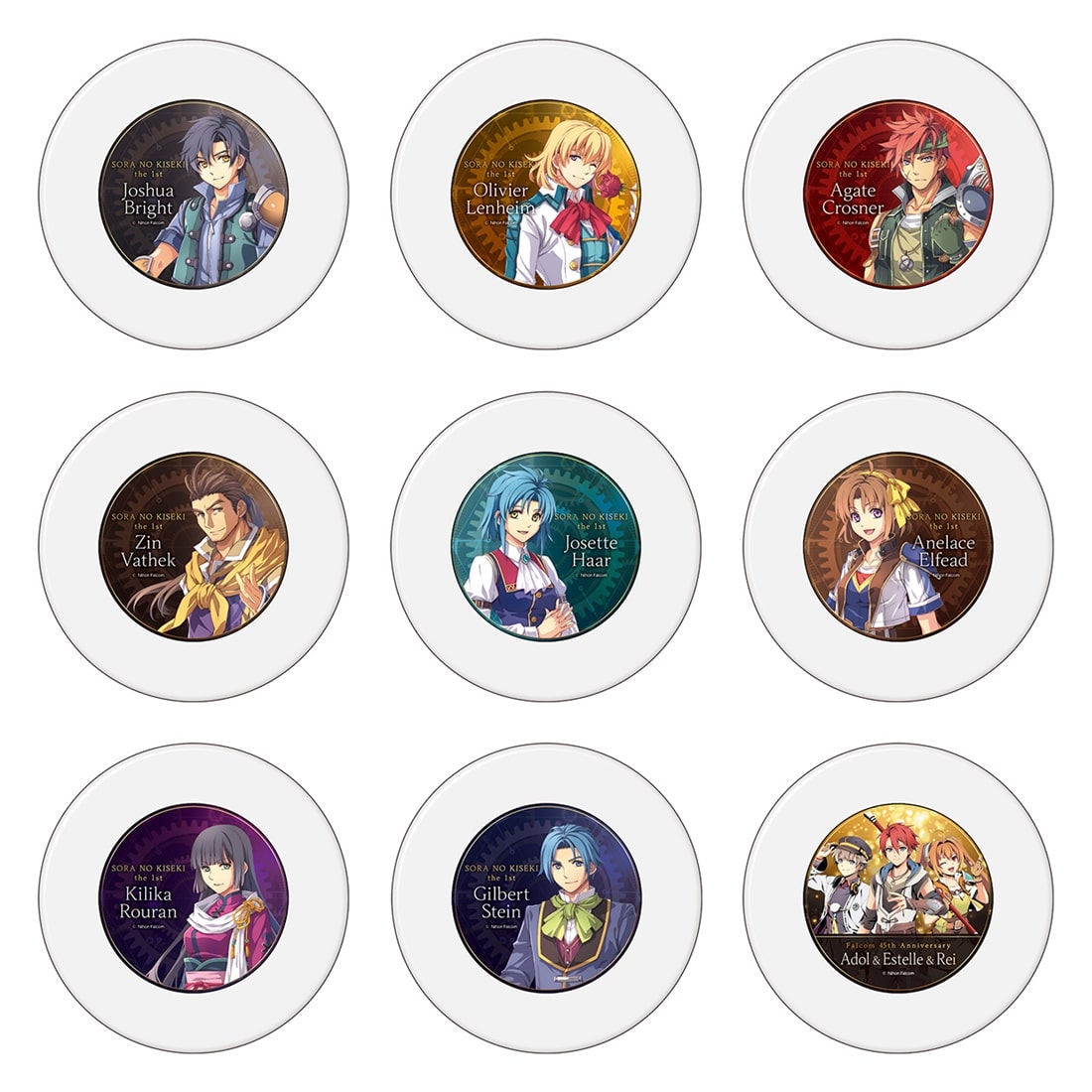 空の軌跡 the 1st＆日本ファルコム45周年記念 トレーディンググラフィックプレート Ver.B 単品 グラフィックプレート 一覧 トレーディンググラフィックプレート Ver.B 単品