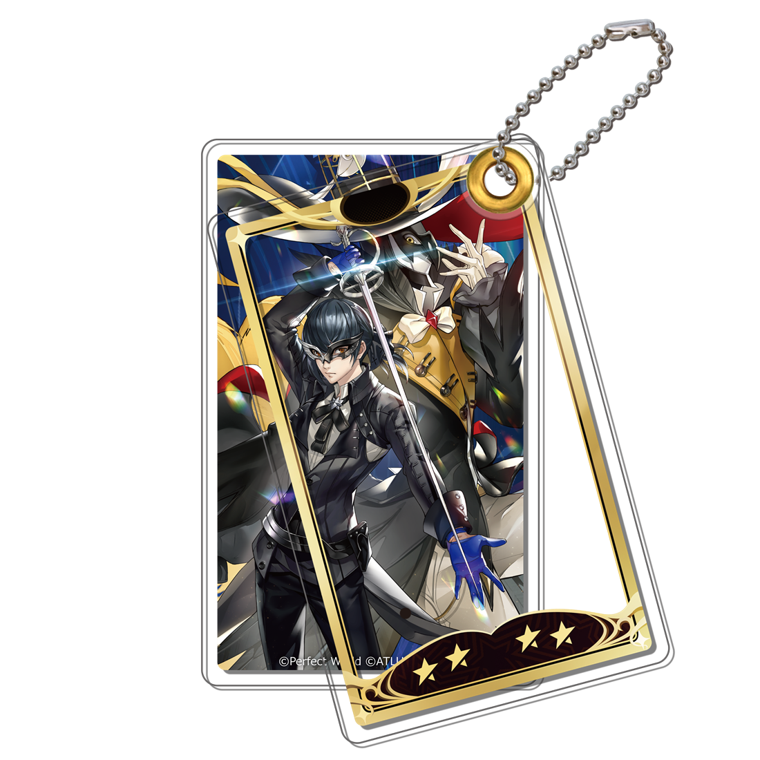 ペルソナ5: The Phantom X アクリルスライドキーホルダー フルーレ＆レウコテアー 怪ドル フルーレ＆レウコテアー