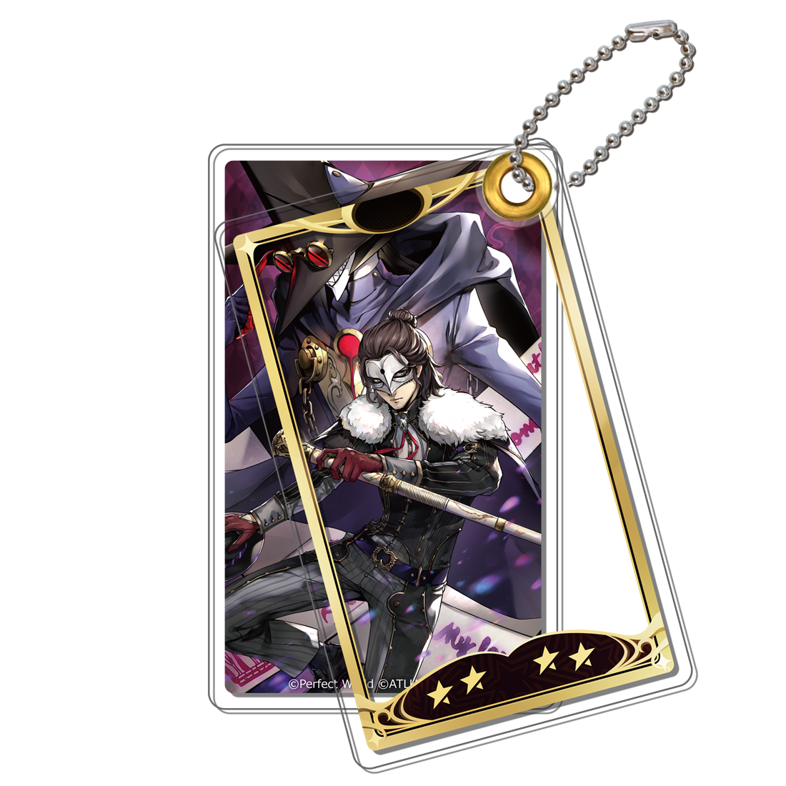 ペルソナ5: The Phantom X アクリルスライドキーホルダー セピア＆ゴルギラ 怪ドル セピア＆ゴルギラ