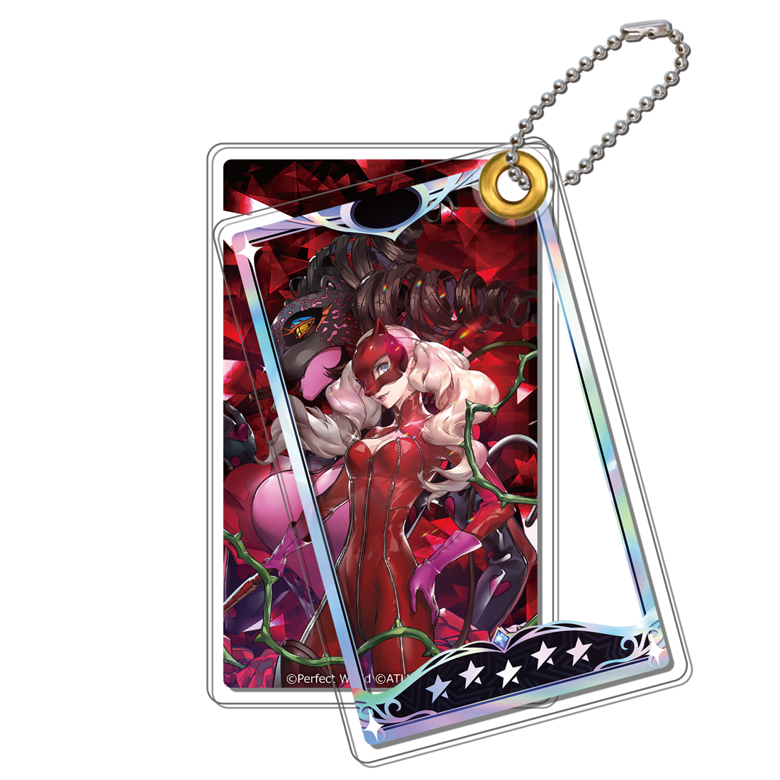 ペルソナ5: The Phantom X アクリルスライドキーホルダー パンサー＆カルメン 心の怪盗団 パンサー＆カルメン