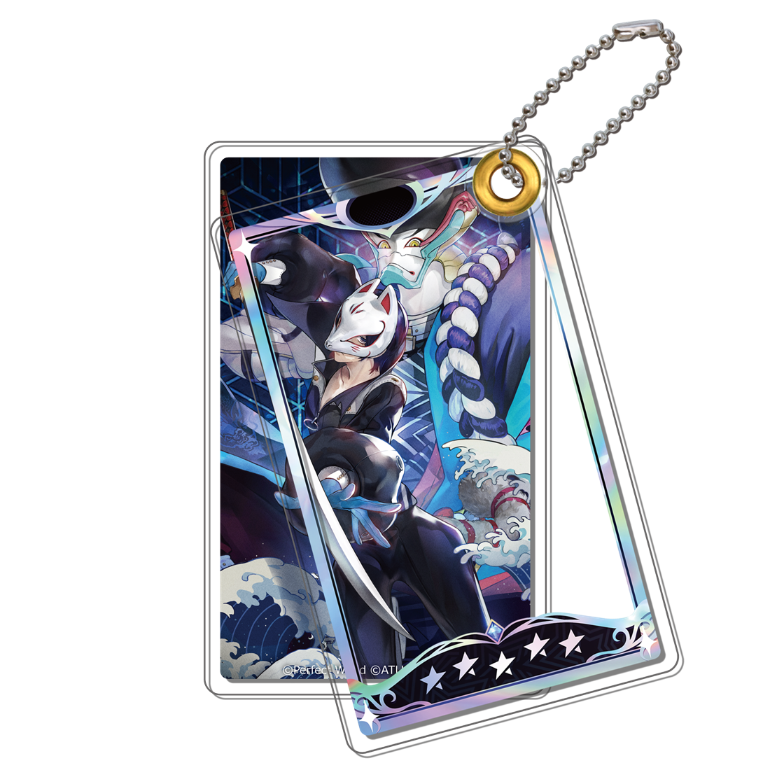 ペルソナ5: The Phantom X アクリルスライドキーホルダー フォックス＆ゴエモン 心の怪盗団 フォックス＆ゴエモン