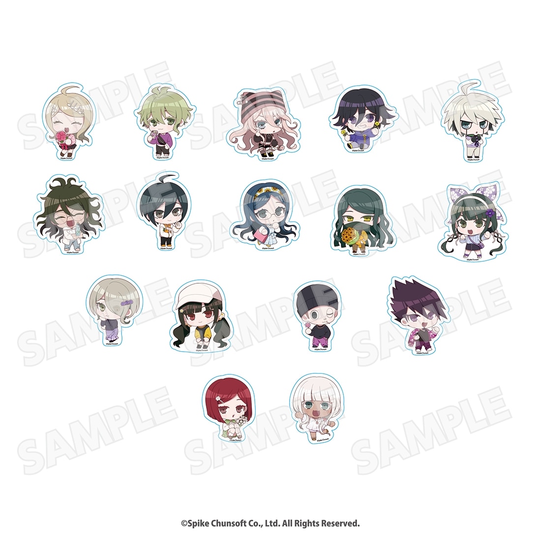 ニューダンガンロンパV3　コラボ限定　ステッカーセット　（16枚入り） ニューダンガンロンパV3